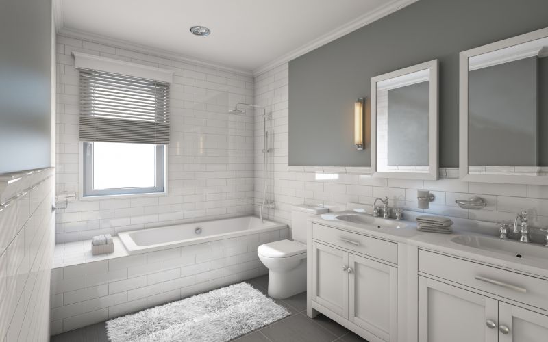 Bathroom with Floating Vanities